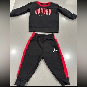 Kids Black and Red Joggers